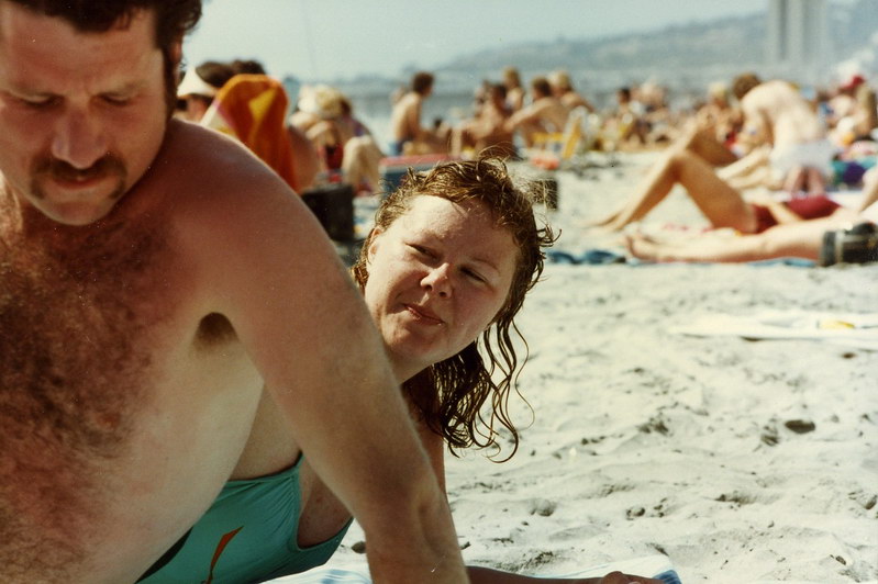 1975 bruce at pacific beach with val